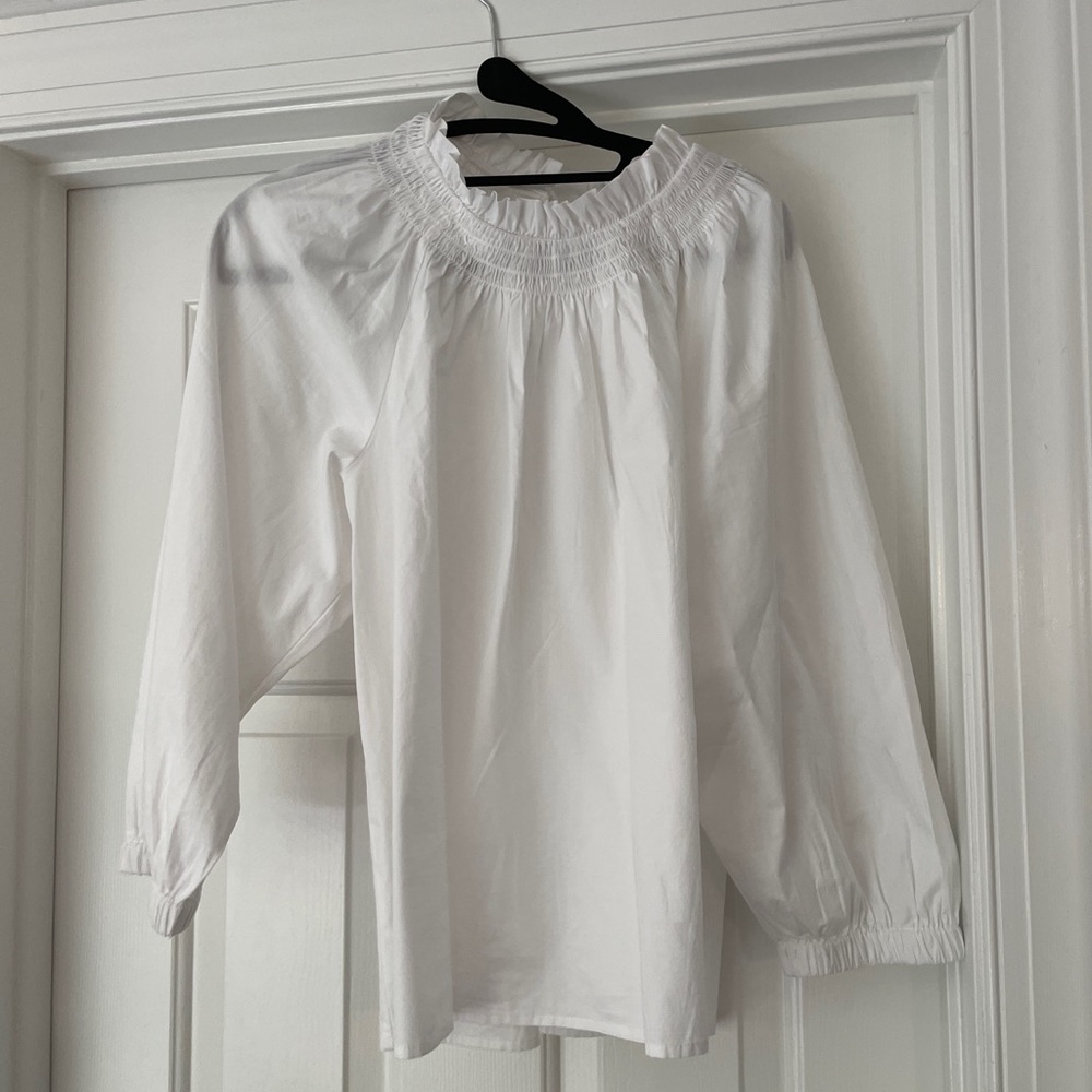 J. Crew White Blouse